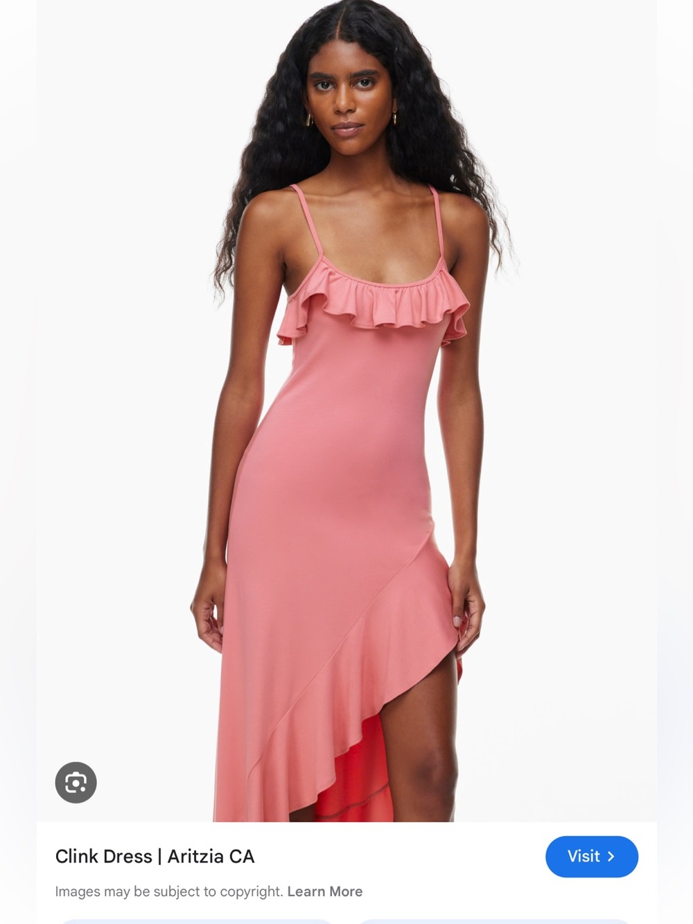 Aritzia Wilfred Ruffle-Trim ‘Clink’ Dress - Size S
